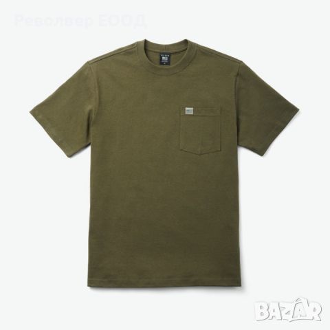 Тениска Filson - Pioneer, в цвят dark olive