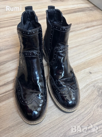 Бутикови дамски лачени Боти Graceland! 38,5 н, снимка 3 - Дамски боти - 52281220