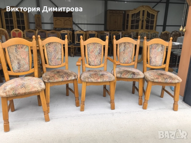 Комплект от 5 трапезни стола 