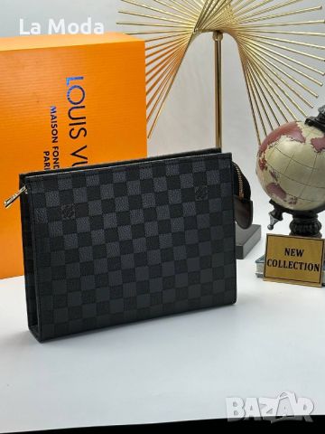 Клъч Louis Vuitton черен квадрат реплика , снимка 1