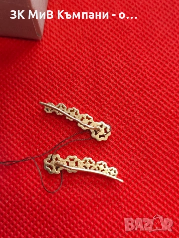 Златни обеци 2.08гр 14к, снимка 2 - Обеци - 53495356