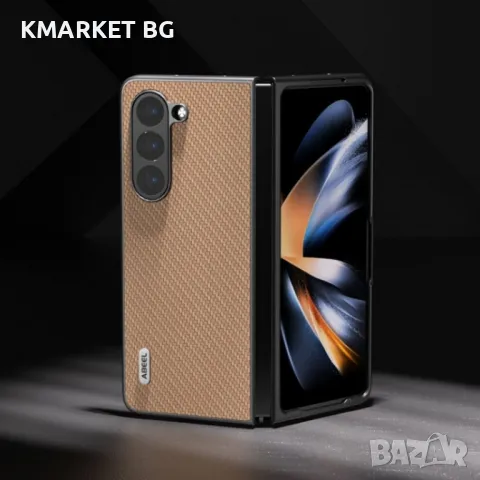 Samsung Galaxy Z Fold6 Удароустойчив ABEEL Carbon Fiber Калъф и Протектор, снимка 9 - Калъфи, кейсове - 47876228