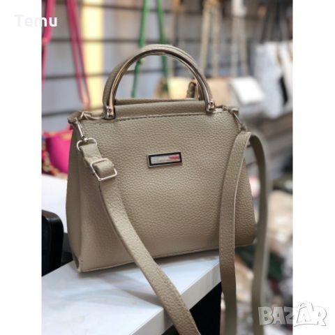 Дамска елегантна чанта с допълнителна дълга дръжка в различни цветове, снимка 5 - Чанти - 45664386