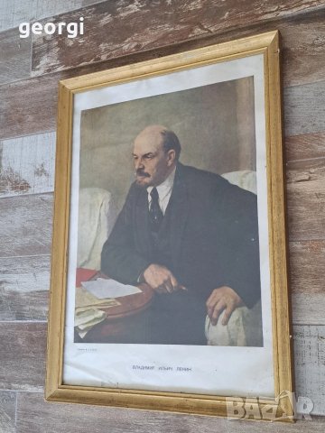 стар портрет на Ленин от соца, снимка 5 - Антикварни и старинни предмети - 51394536
