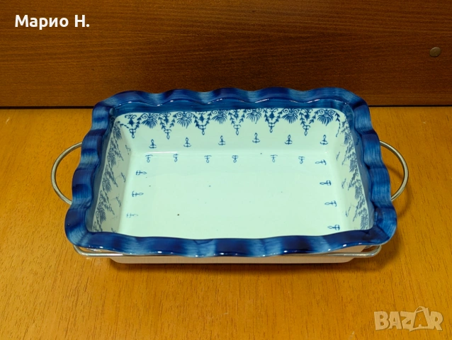 Тава за печене и готвене във фурна и микровълнова + стойка, чисто нова, снимка 2 - Съдове за готвене - 54231242