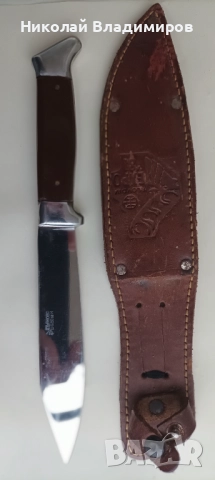 Нож Велико Търново стар като нов запазен , снимка 5 - Ловно оръжие - 52789289