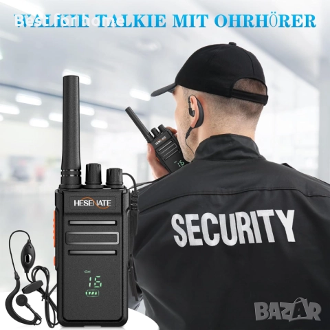 HESENATE HT66 PLUS радиостанции с дисплей ,радио, 16 канала, снимка 5 - Друга електроника - 52987196