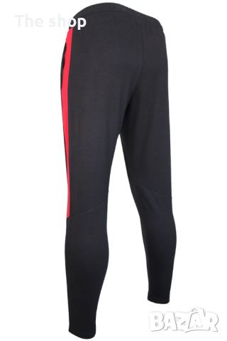 Черно долнище с червен кант (003), снимка 2 - Спортни дрехи, екипи - 45353938