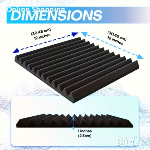 Акустични Панели за шумоизолация и звукоизолация, 12 броя, огнеупорни, снимка 9 - Изолации - 50434591