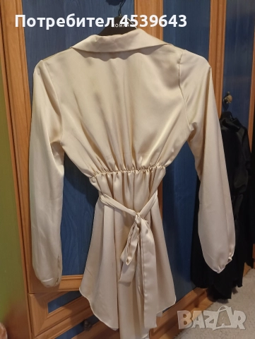 Елегантни дамски рокли в бежов и черен цвят, снимка 6 - Рокли - 52860948