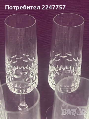 10 бр кристални чаши Diamonte Germany, снимка 4 - Спортни дрехи, екипи - 52464177