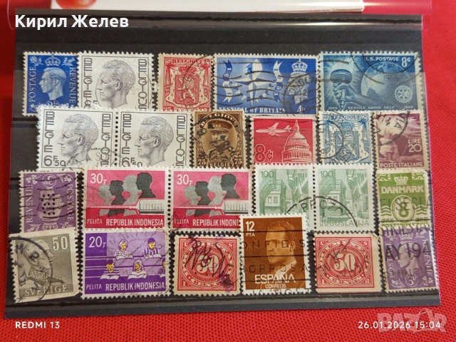 Стари пощенски марки от цял свят смесени ДАНИЯ, ШВЕЦИЯ, ИСПАНИЯ за КОЛЕКЦИЯ 51612, снимка 10 - Филателия - 53231848