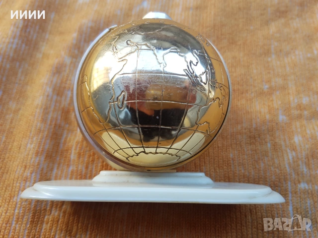 Часовник будилник Глобус Слава , снимка 4 - Антикварни и старинни предмети - 53659070