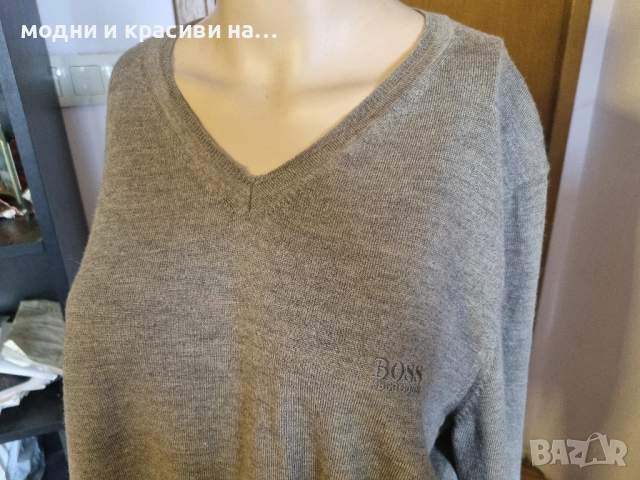 Мъжки пуловер Hugo Boss. размер L/XL, снимка 3 - Пуловери - 52115102