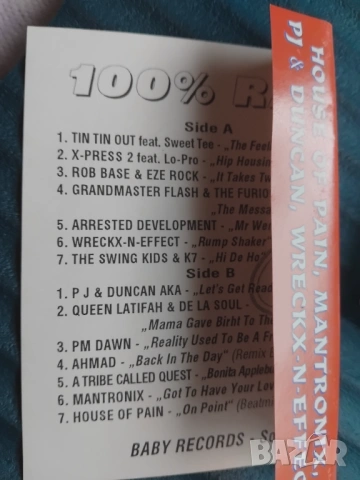 100% RAP 2 - аудио касета музика, снимка 2 - Аудио касети - 54090472