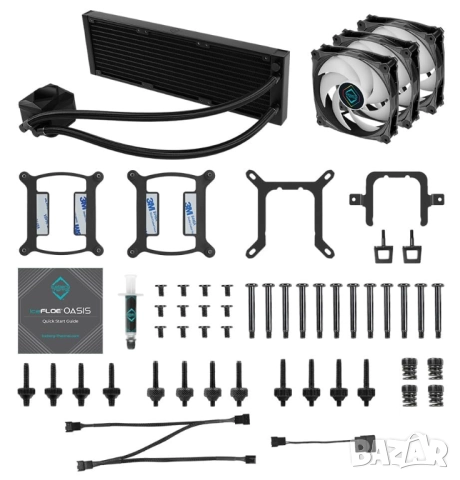Iceberg Thermal IceFLOE Oasis 360 AIO CPU Водно охлаждане/ARGB Gen2 Fan, снимка 9 - Други - 52795481
