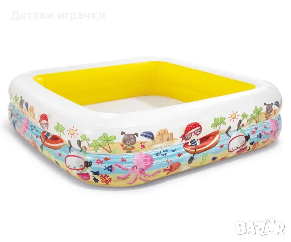 Детски надуваем басейн със сенник INTEX,157 х 157 х 122, Sun Shade, снимка 3 - Басейни и аксесоари - 50103753