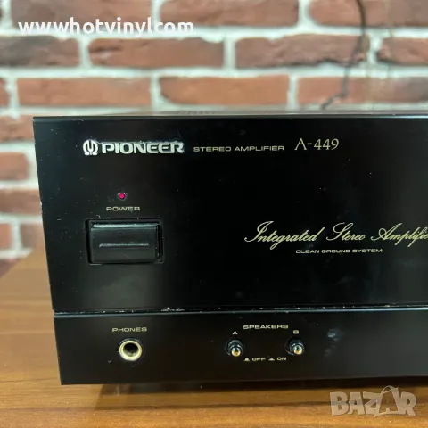 Усилвател Pioneer A-449, снимка 2 - Ресийвъри, усилватели, смесителни пултове - 48802408