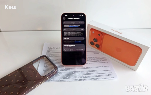 Apple iPhone 17 Pro ( нов,7 зареждания,100% батерия 36м. гаранция), снимка 3 - Apple iPhone - 54065821