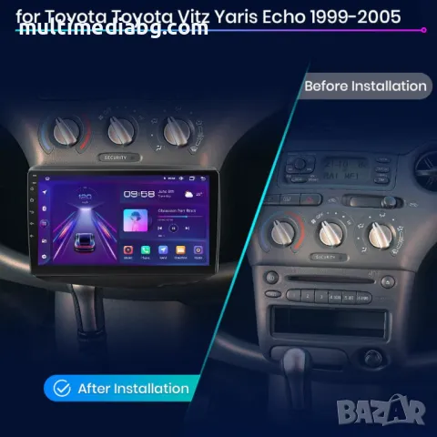 Toyota Yaris 1999-2005 Мултимедия Навигация Android, снимка 5 - Аксесоари и консумативи - 50035160