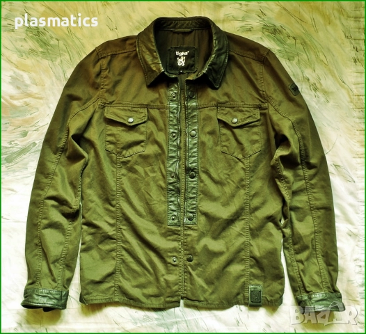 маркова риза от плат и кожа, снимка 2 - Ризи - 52144112