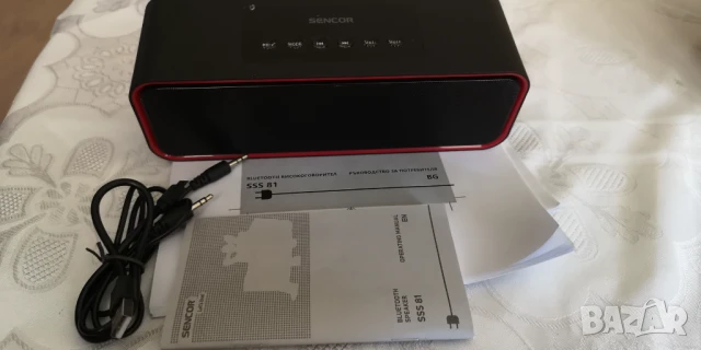 Стерео колонка Sencor с FM, Блутут, USB и карта, снимка 2 - Слушалки и портативни колонки - 50966161