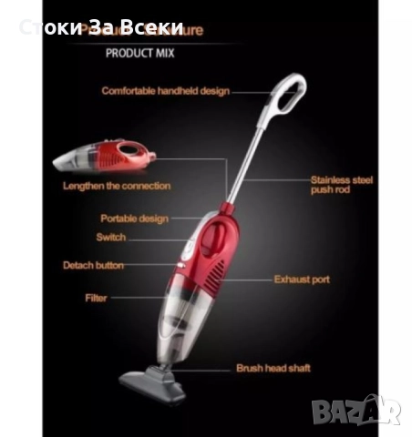 Безкабелна тиха прахосмукачка 4-в-1 AUTO CLEAN19, снимка 2 - Прахосмукачки - 52634760