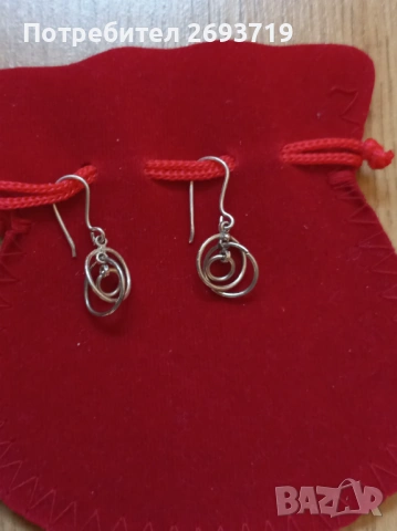 Сребърни обици, снимка 2 - Обеци - 53776287