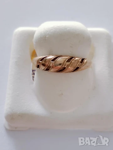 Златен пръстен 48840, снимка 1