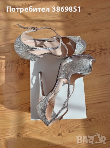 Дамски сандали на ток, снимка 6 - Дамски елегантни обувки - 53541065