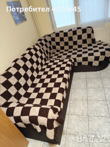 Диван ъглов и за спане 190/170, снимка 2 - Дивани и мека мебел - 52585360