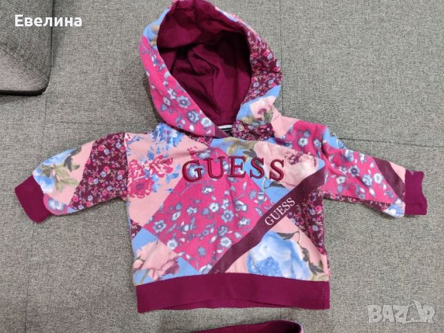 Оригинален комплект за бебе 3-6м Guess с двулицеви панталонки, снимка 2 - Комплекти за бебе - 46734736