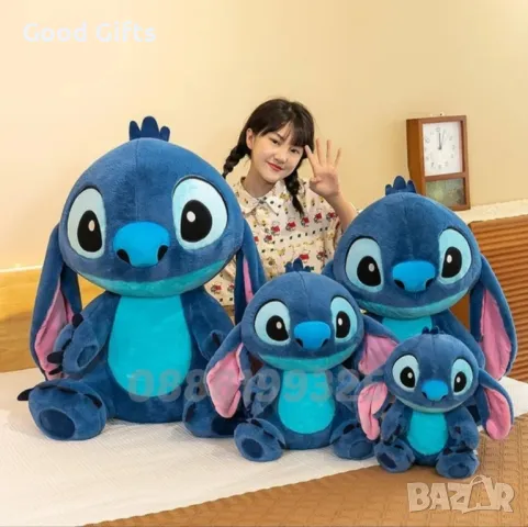 Голям плюшен Стич Stitch, 120см, Лило и Стич плюшена играчка голяма, снимка 1 - Плюшени играчки - 46857327