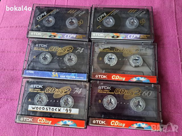 TDK CDingII-60, 75, 90min.  Cassette Tapes Chrome, снимка 1 - Аудио касети - 35828762