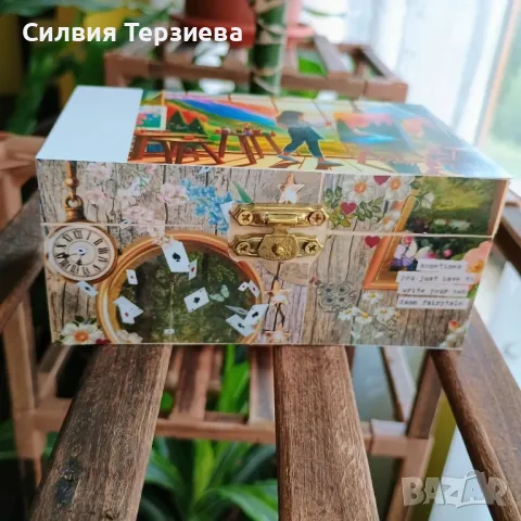 Ръчно изработена дървена кутия , снимка 2 - Декорация за дома - 50347105