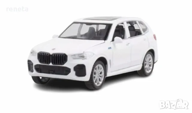 Играчка Кола, Тип BMW X5, Метален, Звук и светлина, Бял, 1:32, Без кутия, снимка 1 - Коли, камиони, мотори, писти - 47066427