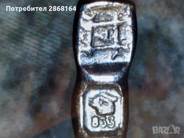 Стара сребърна брошка, снимка 2 - Антикварни и старинни предмети - 48736801