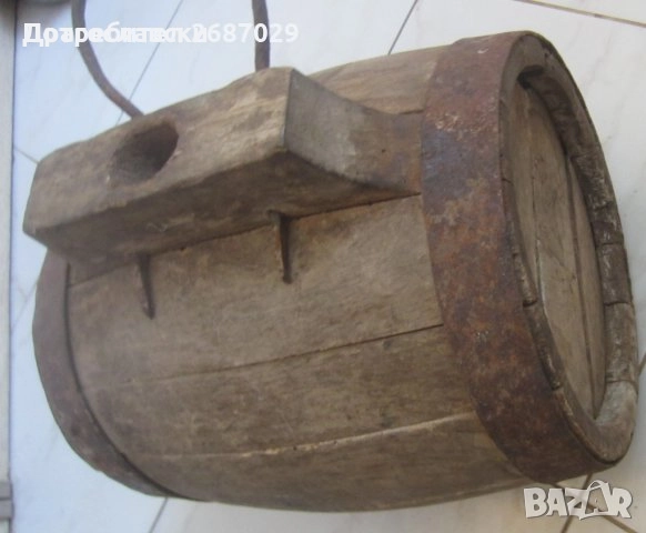 стар- дървени конски бъкел, бъклица манерка, Бърдук, буре, бъчва, снимка 2 - Други - 35003520