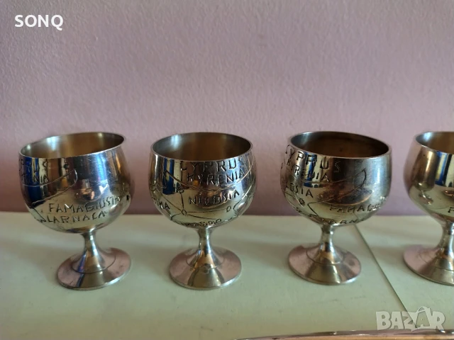 Страхотен Посребрен Сервиз, снимка 6 - Антикварни и старинни предмети - 51156002