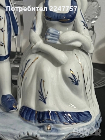 Фигура порцелан 24 см, снимка 4 - Антикварни и старинни предмети - 52526236