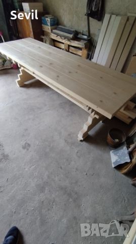 Масивна дървена маса , снимка 3 - Маси - 45701574