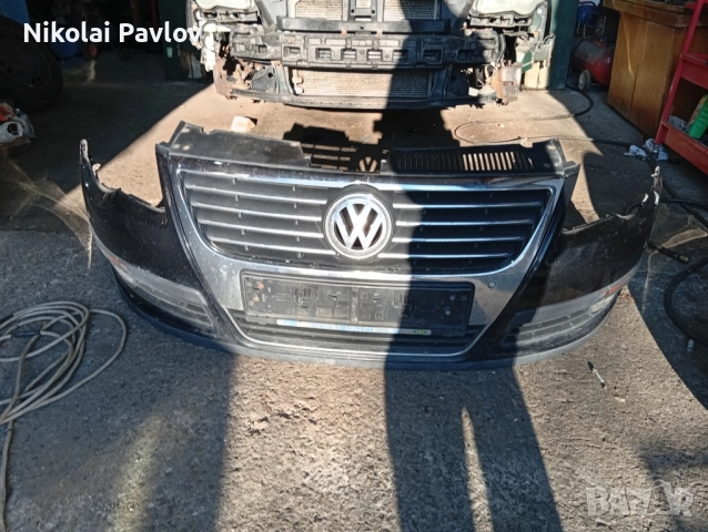 Предна броня с решетка халогени за Фолксваген Пасат 6 , снимка 16 - Части - 52809546