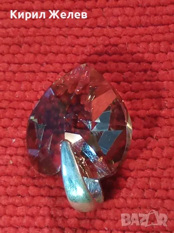 СКЪПОЦЕНЕН ЮВЕЛИРНО ФАСЕТИРАН КРИСТАЛЕН МЕДАЛЬОН СЪРЧИЦЕ със СРЕБРО 925 РОМАНТИЧЕН АРТ ПЕНДАНТ 48811, снимка 12 - Колиета, медальони, синджири - 48818632