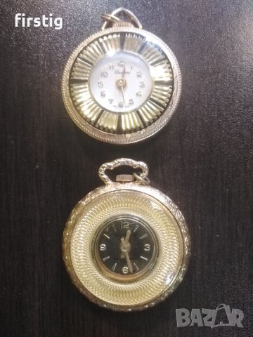Два броя Дамски Швейцарски Джобни Часовника , снимка 4 - Дамски - 46376011