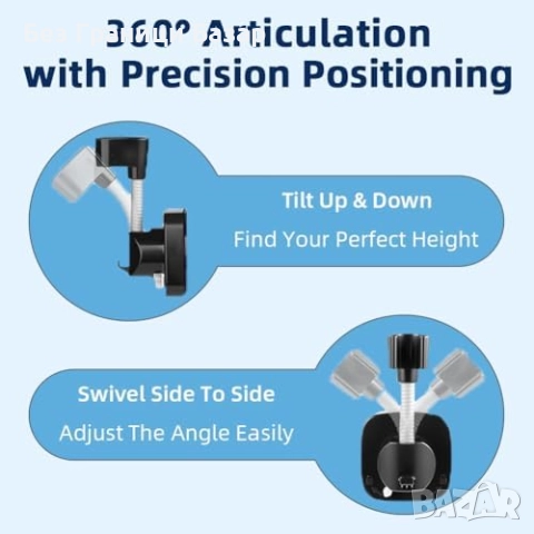 Нов Регулируем държач за душ с вакуум – ABS, водоустойчив и стабилен, снимка 5 - Други стоки за дома - 52153870