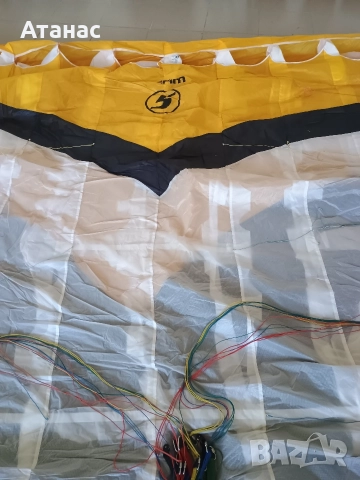 Парапланер за кайтване Team Five Blue M 85-110kg, снимка 2 - Други спортове - 52920953