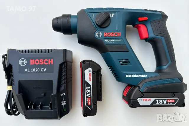 BOSCH GBH 18 V-Li Compact - Акумулаторен перфоратор перфектен!, снимка 1