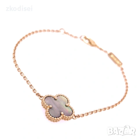 Златна дамска гривна Van Cleef 3,75гр. 18,0см. 14кр. проба:585 модел:37762-6, снимка 2 - Гривни - 53875631