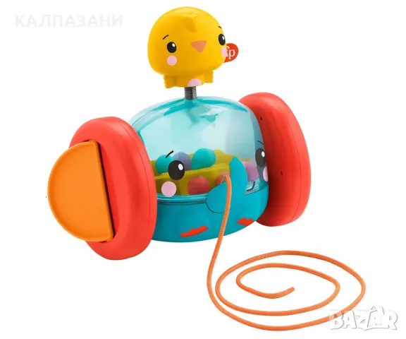 Играчка за дърпане Fisher Price, слонче Mattel GTK14, снимка 3 - Коли, камиони, мотори, писти - 47776515