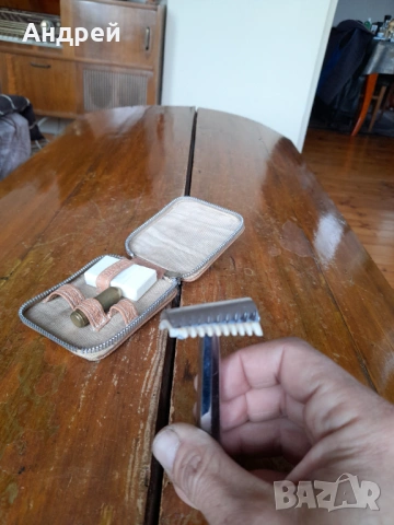 Стар мъжки несесер за бръснене #5, снимка 6 - Други ценни предмети - 53622255